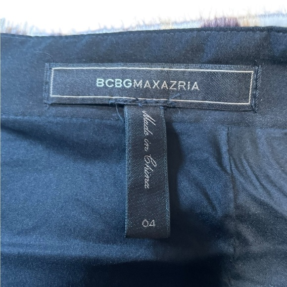 Women's BCBGMaxAzria Margaux Faux Fur Ocelot Leopard Print Back Zip Skirt sz 4 - Picture 6 of 9